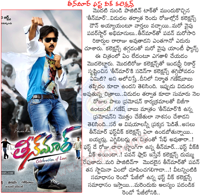 teen maar first week collections,teenmaar collections,teen maar movie 1st week report,powerstar pawan kalyan,pawan kalyan teen maar movie,teen maar movie review,trisha,producer ganesh babu,first week collections of teen maar movie,teen maar telugu movie  teen maar first week collections, teenmaar collections, teen maar movie 1st week report, powerstar pawan kalyan, pawan kalyan teen maar movie, teen maar movie review, trisha, producer ganesh babu, first week collections of teen maar movie, teen maar telugu movie